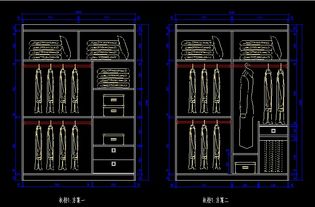 衣柜设计方案cad[衣柜cad效果图大全2019款]